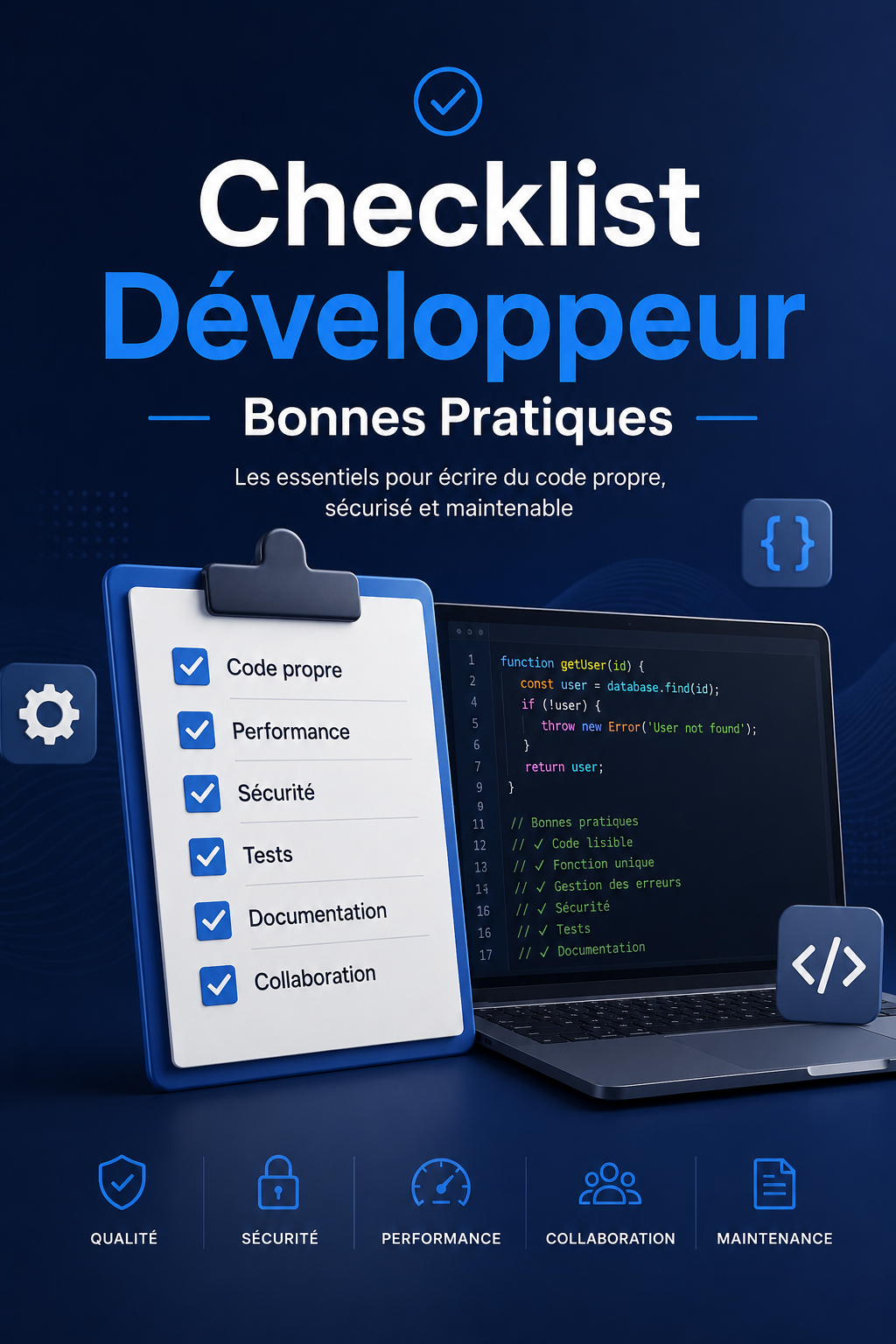 Couverture de Checklist Développeur : Bonnes Pratiques